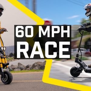 Scooter Race! Wolf King vs. NAMI BURN-E, 60 mph Electric Scooter Race!