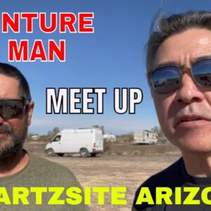 Adventure Van Man Meetup Quartzsite AZ. Varla Eagle One E-Scooter