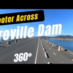 360*- Moob Ncig Scooter Across Oroville Dam on Varla Eagle One (360*, 5K, Insta360 X2)